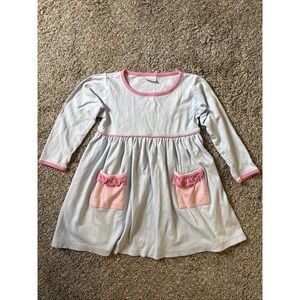 Squiggles By Charlie Girl's Dress Blue Long Sleeve Size 4/5